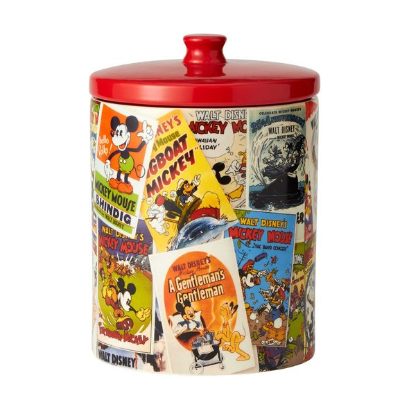 MICKEY MOUSE POSTER COLLAGE COOKIE JAR