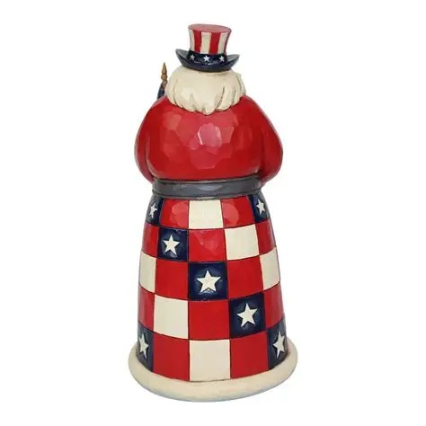 JIM SHORE HEARTWOOD CREEK STAR SPANGLED SANTA FIGURE