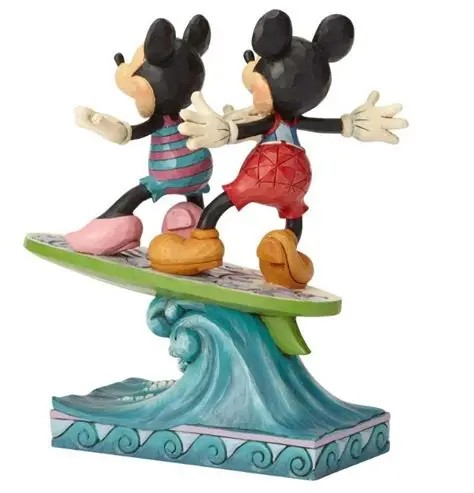 JIM SHORE DISNEY TRADITIONS SURFS UP! MICKEY AND MINNIE FIGURE