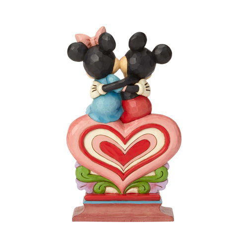 JIM SHORE DISNEY TRADITIONS HEART TO HEART MICKEY AND MINNIE FIGURE