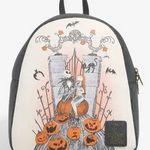 LOUNGEFLY NIGHTMARE BEFORE CHRISTMAS JACK AND SALLY MINI BACKPACK