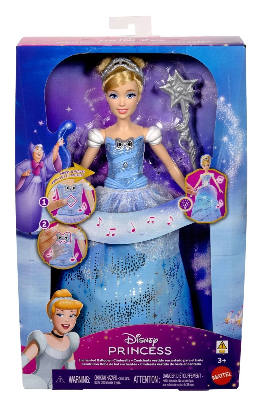 DISNEY PRINCESS CINDERELLA ENCHANTED BALL GOWN DOLL