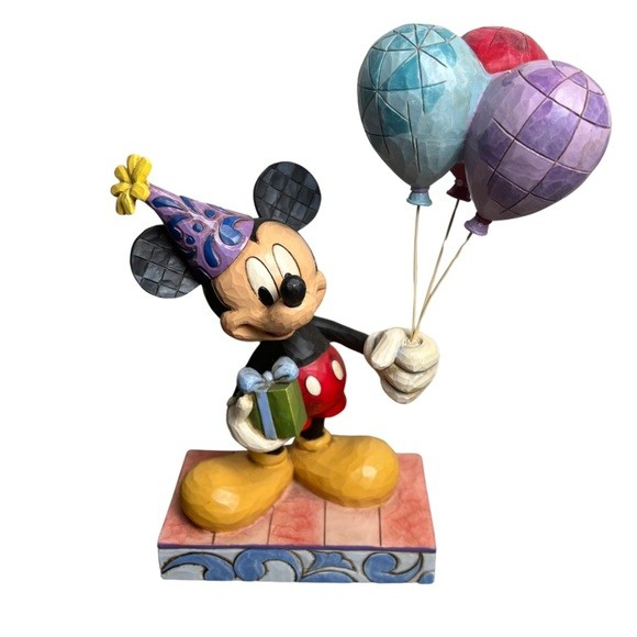 JIM SHORE DISNEY TRADITIONS CHEERFUL CELEBRATION MICKEY MOUSE FIGURE