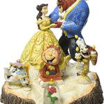 JIM SHORE DISNEY TRADITIONS TALE AS OLD AS TIME BEAUTY AND THE BEAST CARVED BY HEART FIGURE