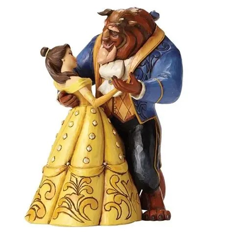 JIM SHORE DISNEY TRADITIONS MOONLIGHT WALTZ BEAUTY AND THE BEAST FIGURE