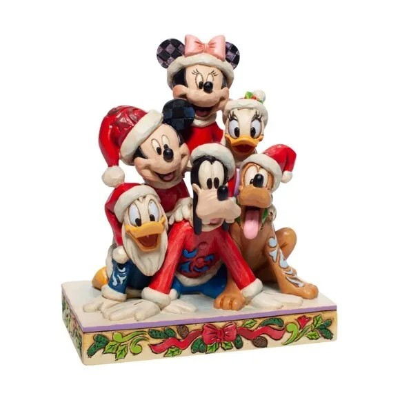 JIM SHORE DISNEY TRADITIONS PILED HIGH WITH HOLIDAY CHEER FIGURE