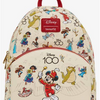 LOUNGEFLY THE DISNEY 100 BAND MINI BACKPACK 