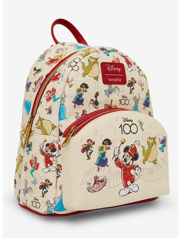 LOUNGEFLY THE DISNEY 100 BAND MINI BACKPACK 