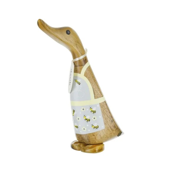 DCUK DUCK WITH RED STRAWBERRY APRON FRONT FACING FIGURE