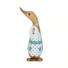 DCUK DUCK WITH BLUE HEART APRON LEFT FACING FIGURE