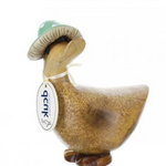 DCUK DUCK WITH TEAL MUSHROOM HAT FRONT FACING FIGURE