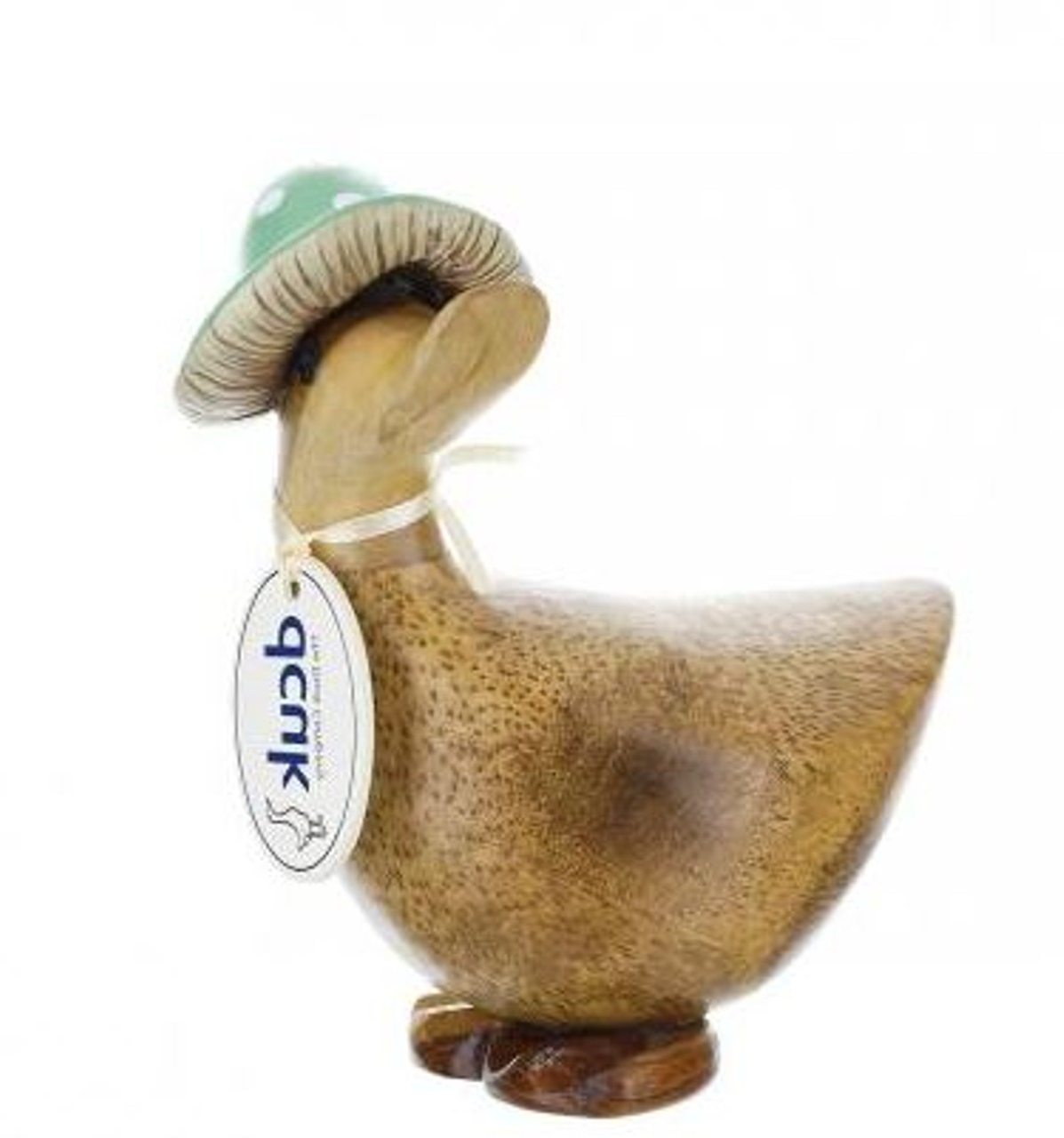 DCUK DUCK WITH TEAL MUSHROOM HAT FRONT FACING FIGURE