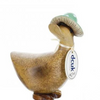DCUK DUCK WITH TEAL MUSHROOM HAT RIGHT FACING FIGURE