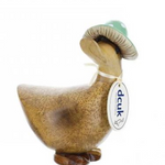 DCUK DUCK WITH TEAL MUSHROOM HAT RIGHT FACING FIGURE