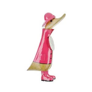DCUK WITH PINK RAINCOAT LEFT FACING FIGURE