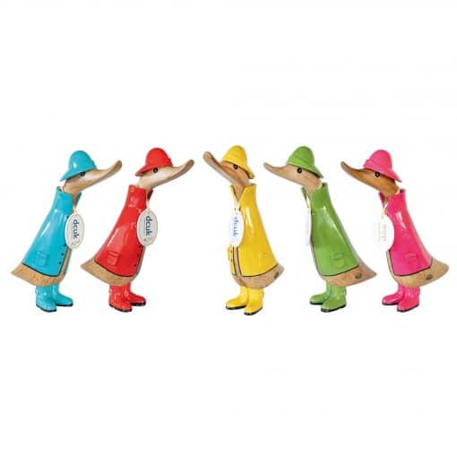 DCUK WITH PINK RAINCOAT LEFT FACING FIGURE