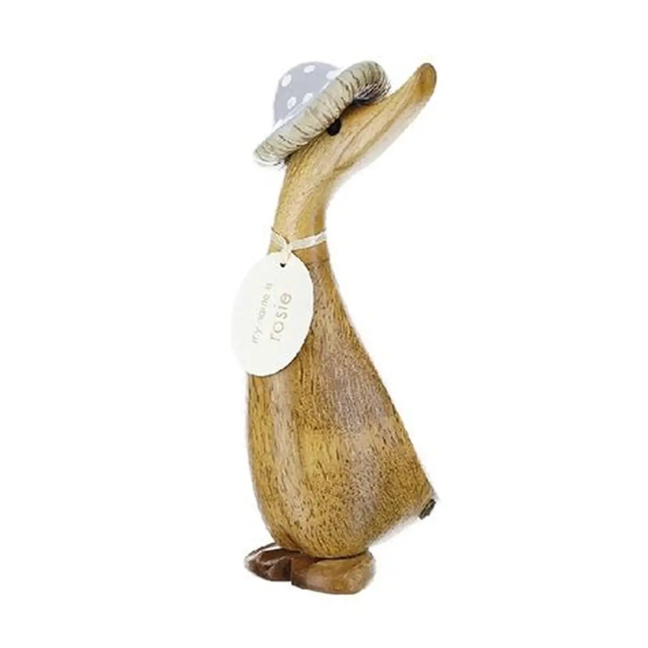 DCUK PINK MUSHROOM HAT RUNNER DUCK RIGHT FACING FIGURE