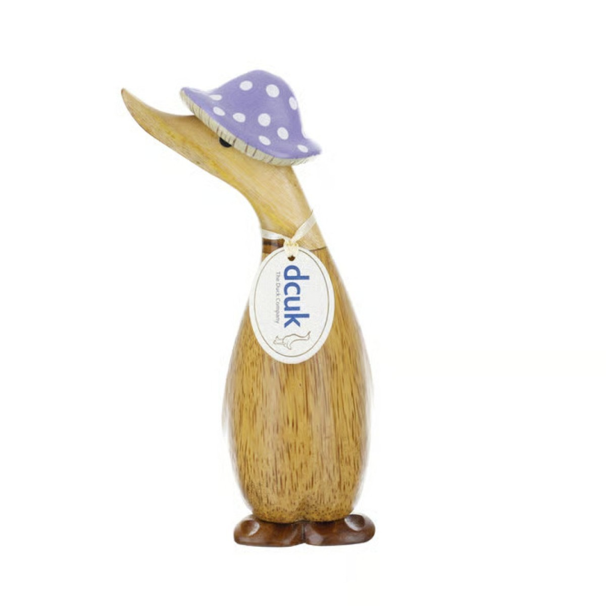 DCUK PURPLE MUSHROOM HAT RUNNER DUCK FRONT FACING FIGURE