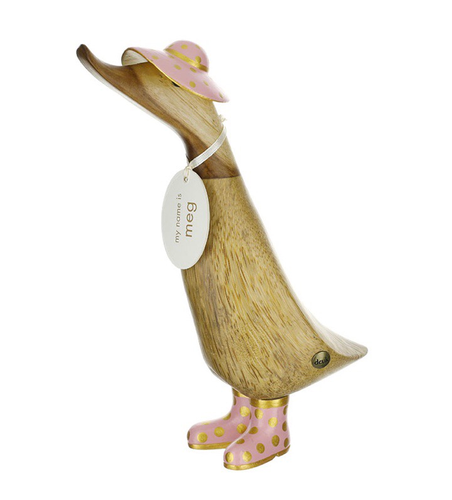 DCUK PINK AND GOLD SPOTTED BOOTS FIGURE