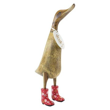 DCUK RED FLORAL BOOTS FIGURE