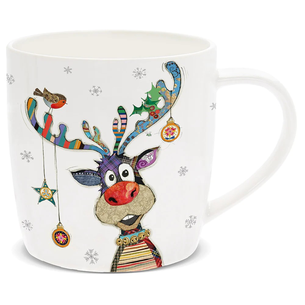 BUG ART REINDEER MUG 