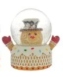 CHRISTMAS MOMENTS GINGERBREAD SNOWMAN MUSICAL WATERBALL
