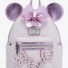 LOUNGEFLY PINK BUTTERFLY MINNIE MOUSE MINI BACK PACK 