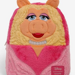 LOUNGEFLY HOT TOPIC MISS PIGGY CHARACTER MINI BACKPACK