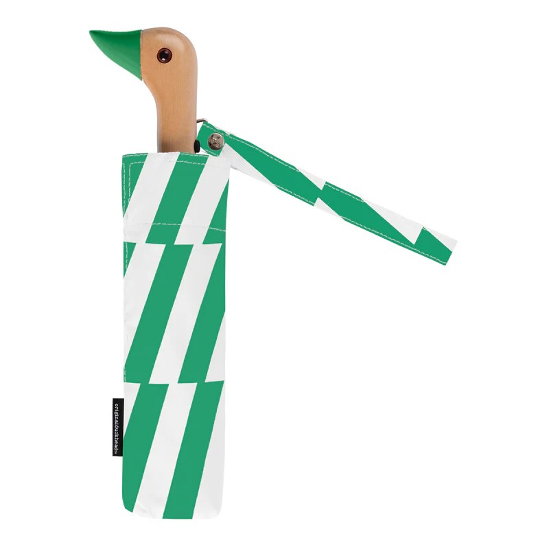 DCUK KELLY GARS GREEN DUCK HANDLE UMBRELLA
