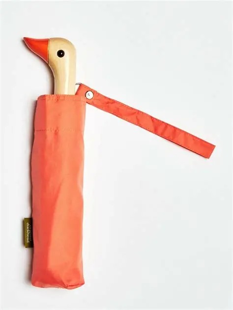 DCUK PEACH DUCK HANDLE UMBRELLA