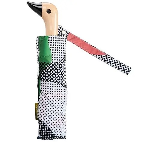 DCUK DOTS DUCK HANDLE UMBRELLA