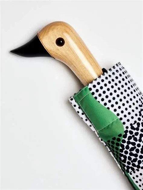 DCUK DOTS DUCK HANDLE UMBRELLA