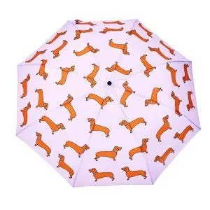 DCUK DACHSHUND PURPLE DUCK HANDLE UMBRELLA 