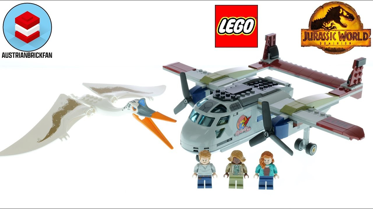 LEGO JURASSIC WORLD QUETZALCOATLUS PLANE AMBUSH 