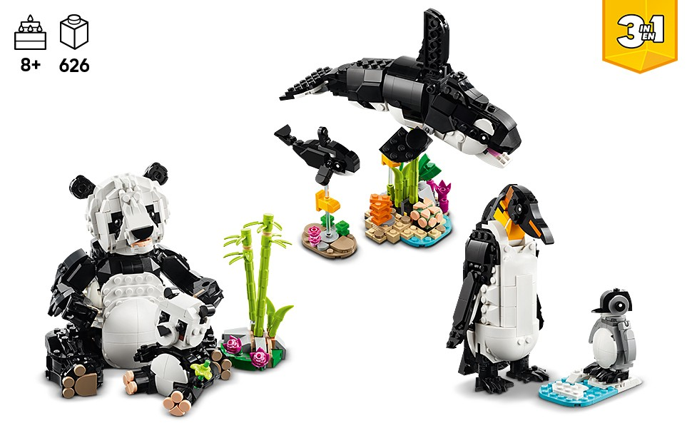 LEGO CREATOR PANDA FAMILY SET 3 IN 1