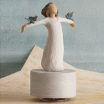 WILLOW TREE HAPPINESS MUSCIAL FIGURE