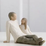 WILLOW TREE FATHER AND DAUGHTER FIGURE