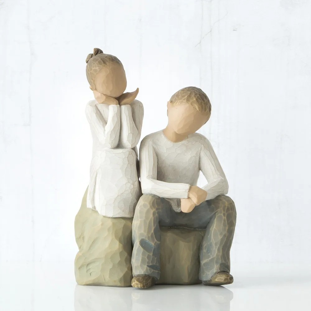 WILLOW TREE BROTHER AND SISTER FIGURE