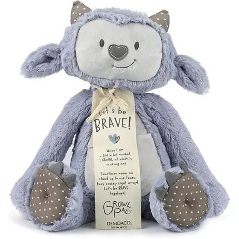 DEMDACO LET'S BE BRAVE GROWL PAL BEAR