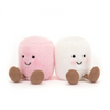 JELLYCAT AMUSEABLES PINK AND WHITE MARSHMALLOWS