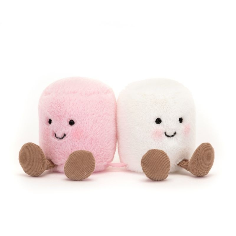 JELLYCAT AMUSEABLES PINK AND WHITE MARSHMALLOWS
