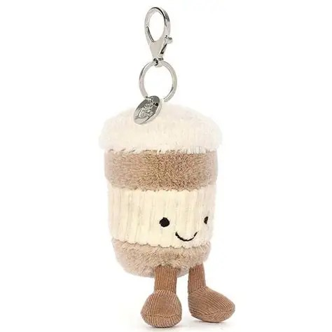 JELLYCAT AMUSABLE COFFEE TO GO BAG CHARM