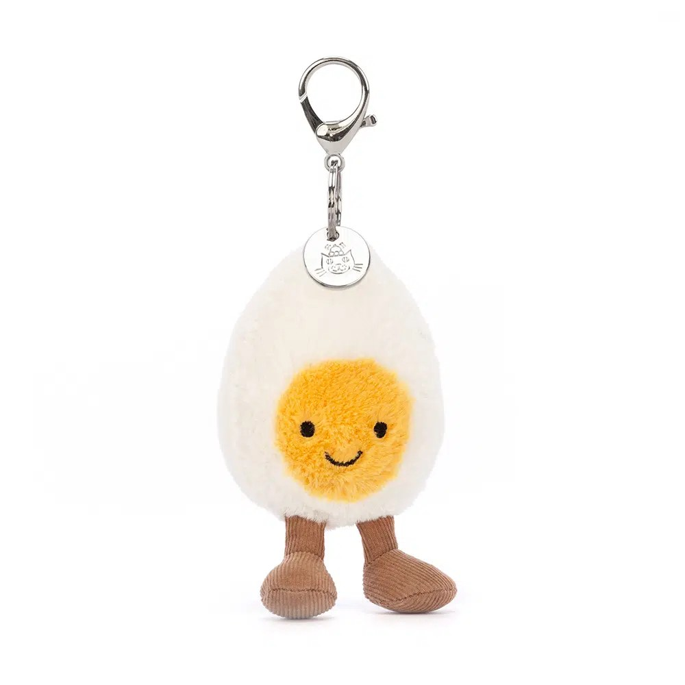 JELLYCAT HAPPY BOILED EGG BAG CHARM 