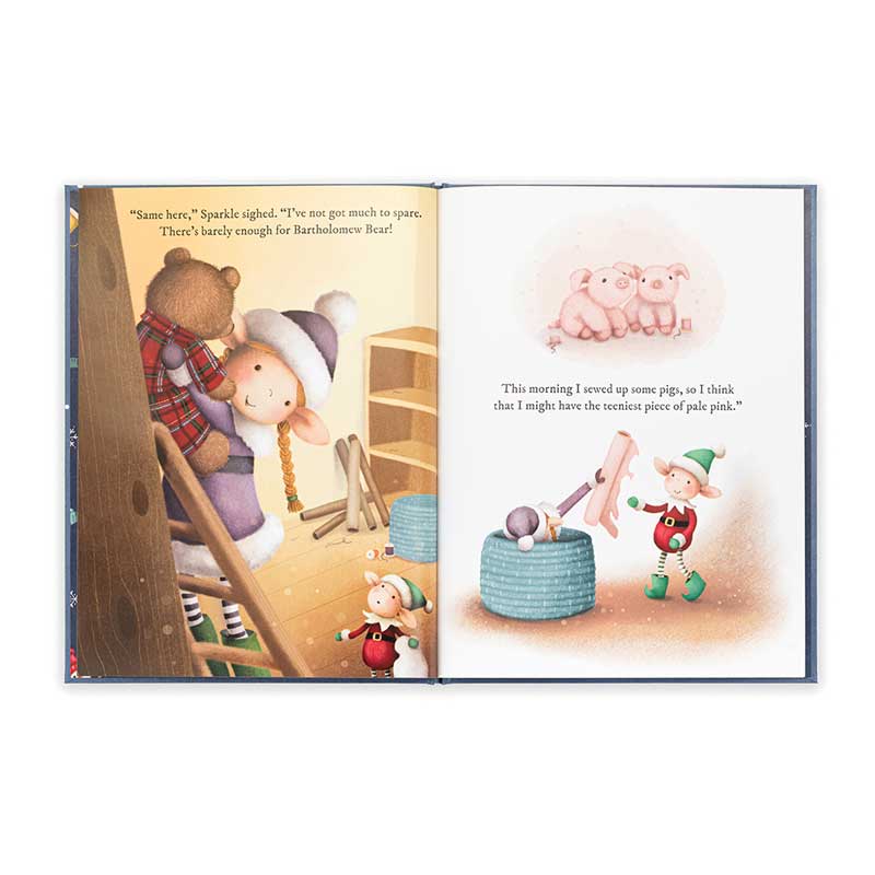 JELLYCAT BOOK ELDO ELF AND THE PATCHWORK BASHFUL BUNNY