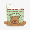 JELLYCAT FABRIC BOOK BARTHOLOMEW LOVES YOU