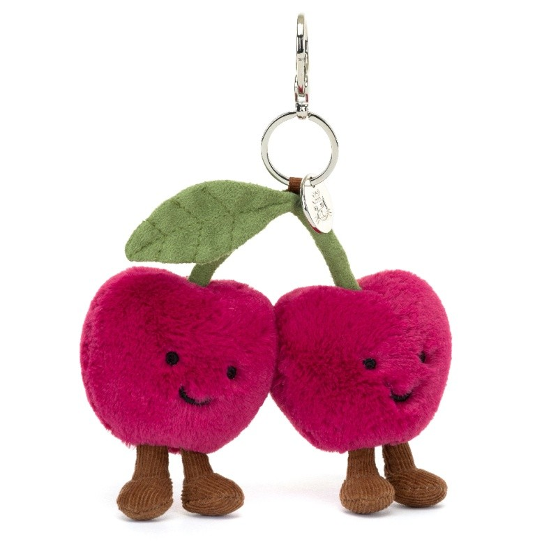 JELLYCAT AMUSEABLES CHERRIES BAG CHARM