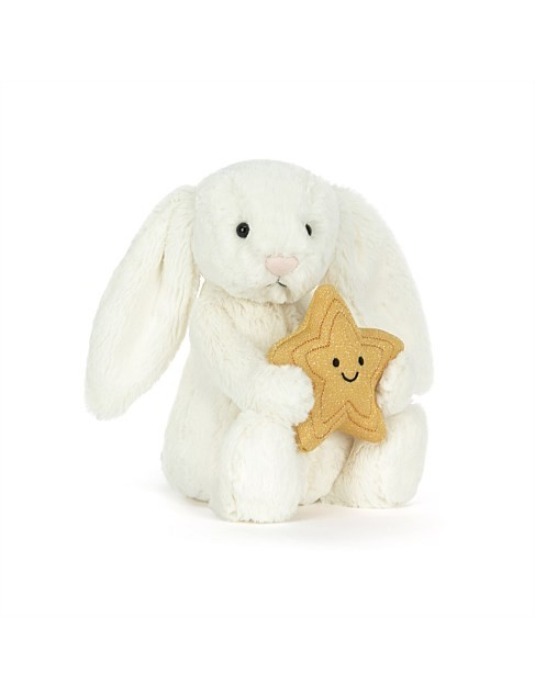 JELLYCAT CREAM BUNNY WITH STAR