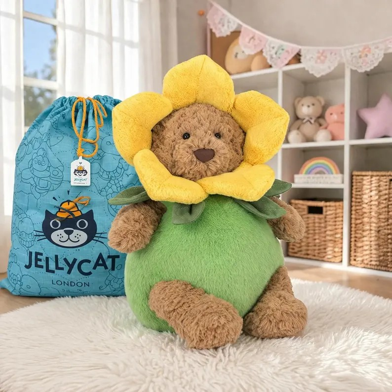 BARTHOLOMEW BEAR DAFFODIL OUTFIT