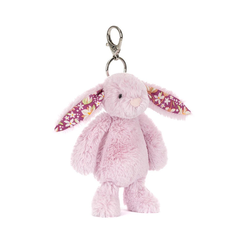 JELLYCAT BLOSSOM BUNNY BAG CHARM THISTLEPOP
