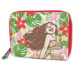 LOUNGEFLY MOANA CANVAS SKETCH ZIP WALLET